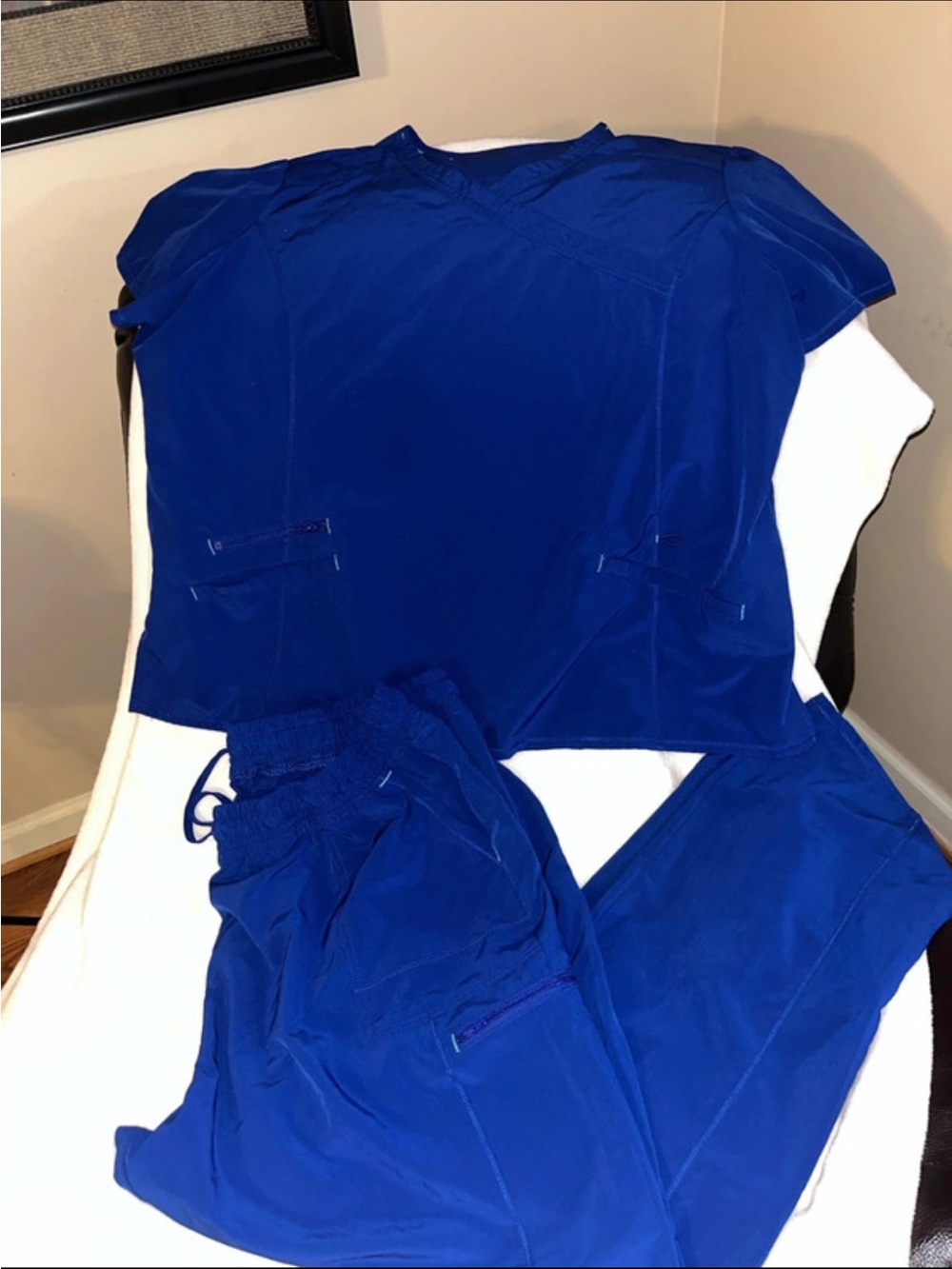Scrubstar Royal Blue Scrub Top and pants